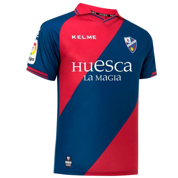 Maillot Football Huesca Domicile 2018-19 Bleu Rouge